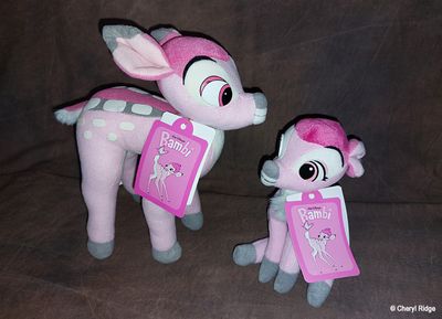 Young Epoch pink Bambi stuffed toys
