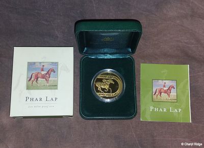 Phar Lap coin by Royal Australian Mint