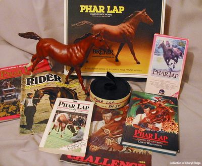 assorted Phar Lap movie memorabilia
