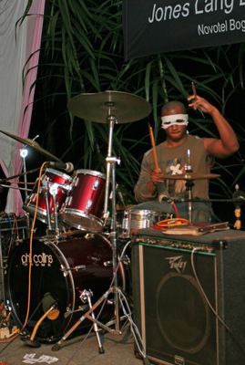 What is that behind the drum.. it's bird, it's a crazy bird... just Henry with sticks.jpg
