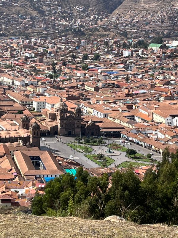 Cusco overlook of main square