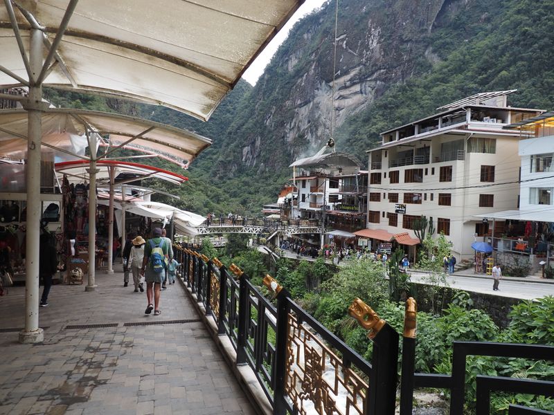Machu Picchu Village near the base of Machu Picchu