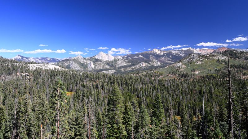 High Sierras from Glacier Point Road