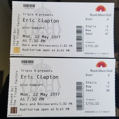 Clapton Royal Albert Hall 05/22/17 London