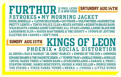 Outside Lands Festival Lineup 2010