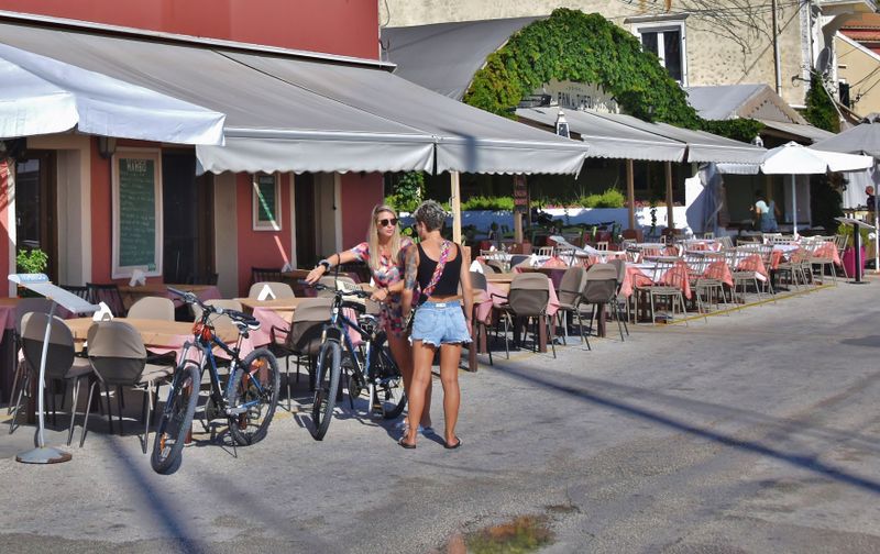 Early morning in a sunny day at Gaios, Paxos.