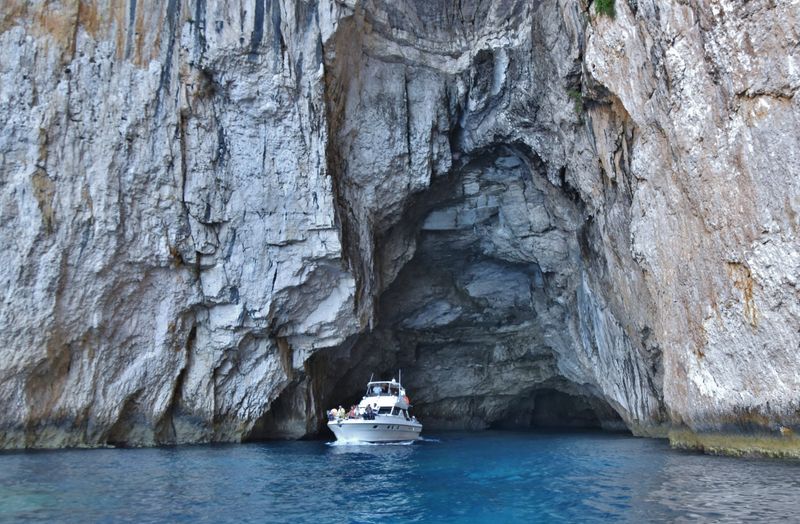 Blue caves.