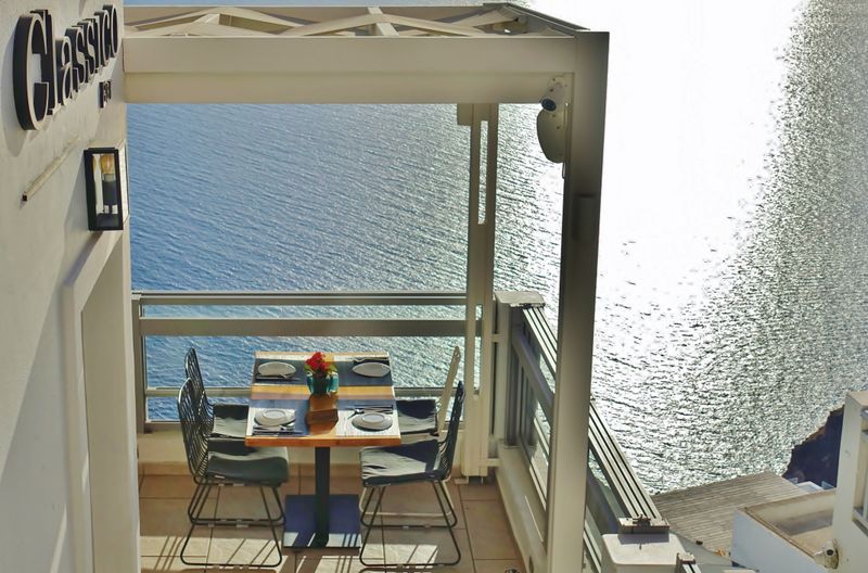 Restaurant at Fira, Santorini.