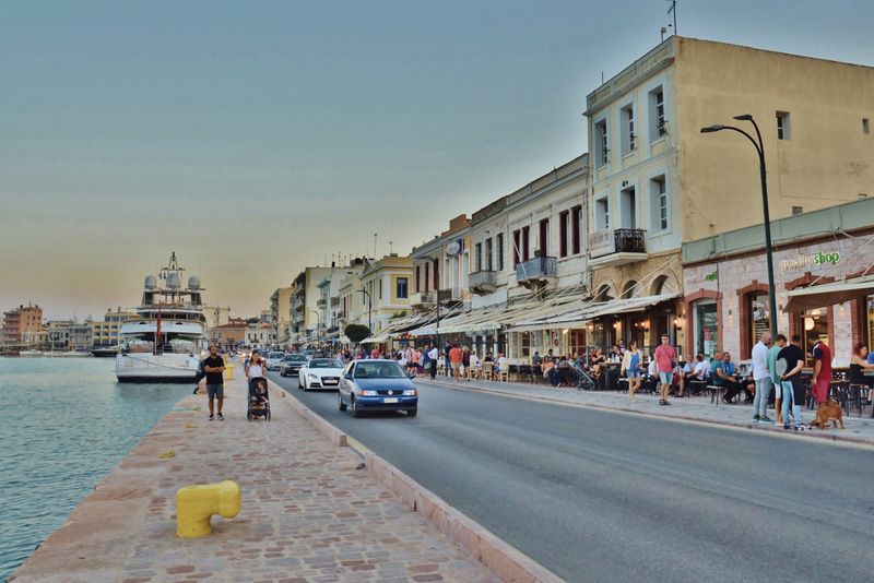 Chios, the port.