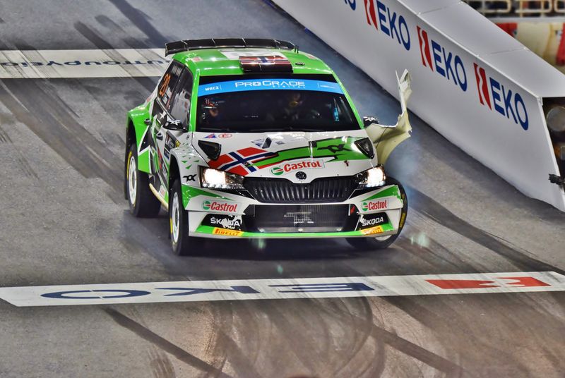 Mikkelsen Andreas(NOR) - Eriksen Torstein(NOR) - koda Fabia Rally2 evo / Toksport WRT	