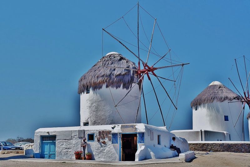 Windmills of Mykonos.