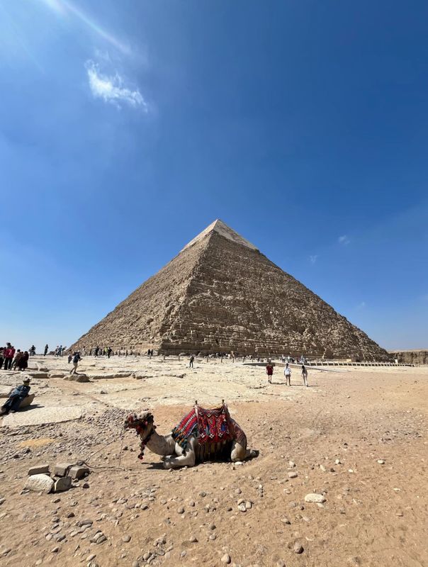 The pyramid of Khafre, Cairo.