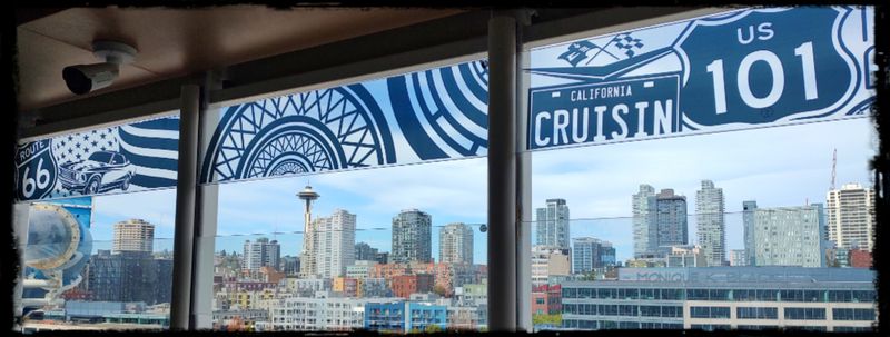 SEATTLE SKYLINE FROM CRUISE SHIP