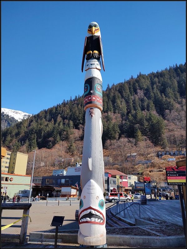 EAGLE TOTEM POLE, JUNEAU, ALASKA