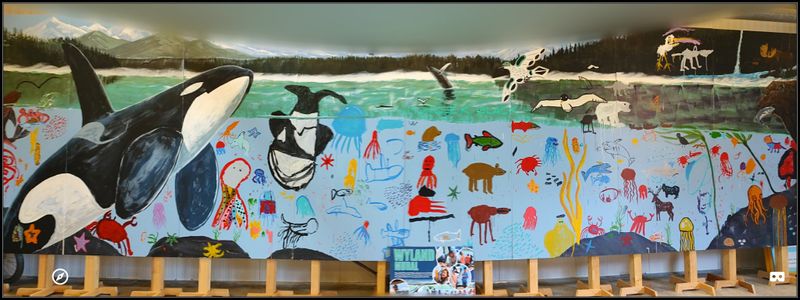 WYLAND WALL MURAL, ICY STRAIT POINT