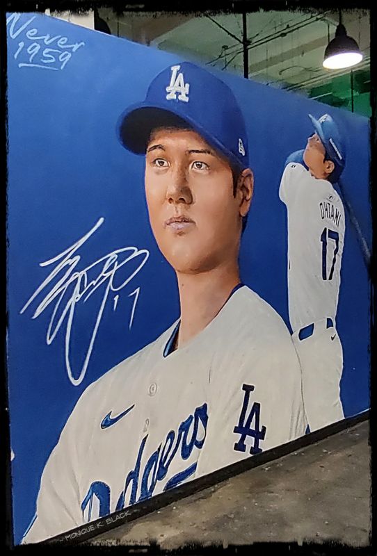 SHOHEI OTANI DODGER MURAL