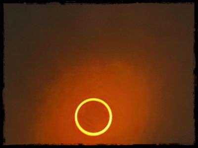 A RARE RING OF FIRE ECLIPSE 