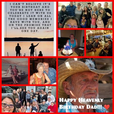 HAPPY HEAVENLY BIRTHDAY DAD 
