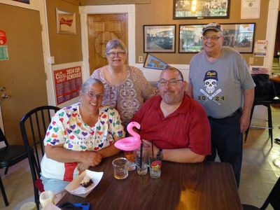 23 Jun Had a visit from the Pink Flamingo