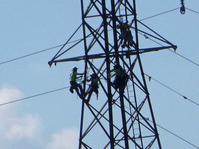 Workers on the job