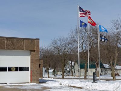 23 Feb Flags flown at the fire station