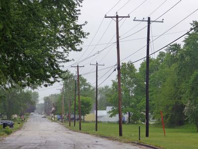 22 May New poles ready for power
