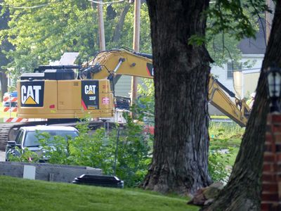 Digging down the street
