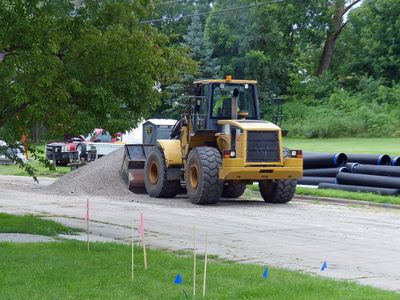 Picking up some gravel