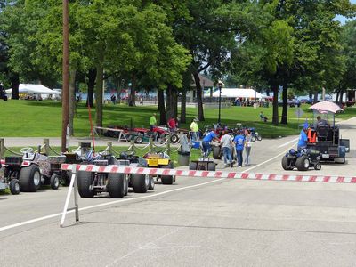 Tractor pull at the park