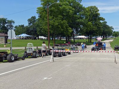 Tractor pull at the park