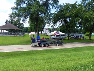 Tractor pull at the park