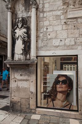 Old and new images, Split, Croatia