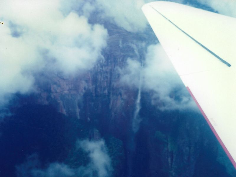 Flying over Angel Falls