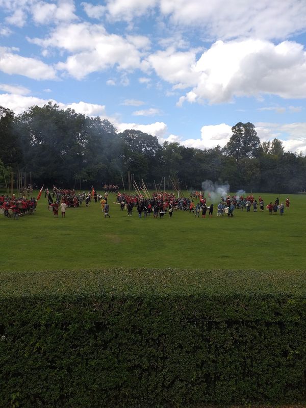 Battles were staged on Saturday and Sunday