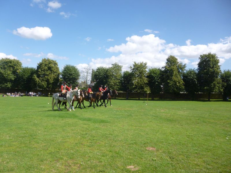 Cavalry practice their skills by 