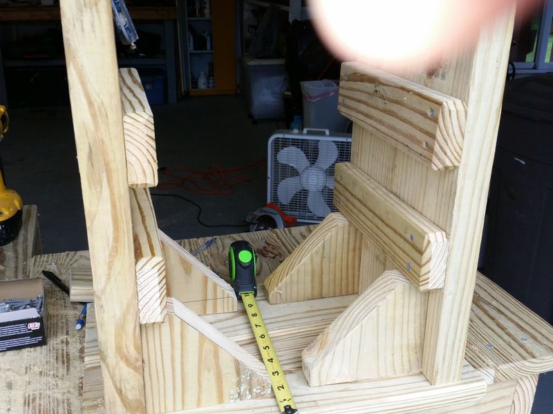 Underside of stool