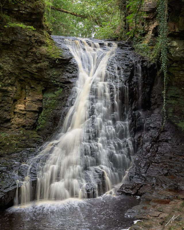 Hareshaw Linn Waterfall