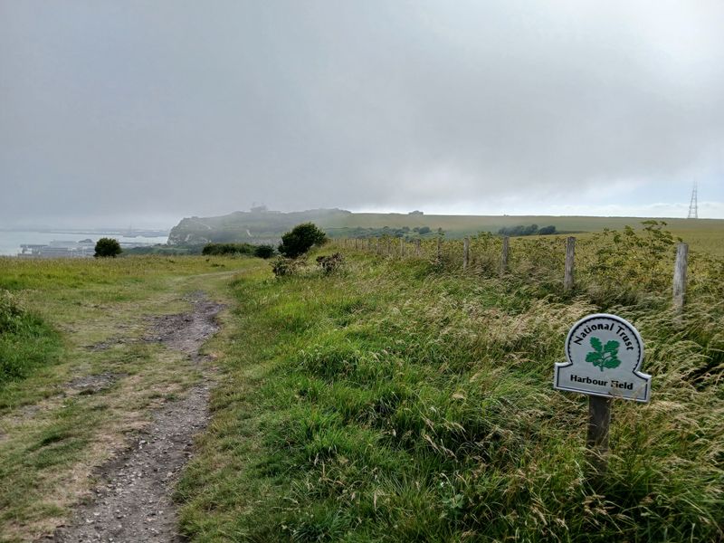 28th June 2025 - sea fret blocks out the sun on the cliffs above Dover