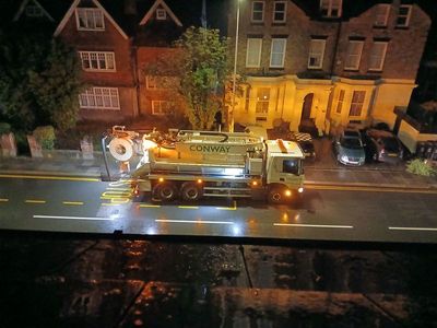 19th July 2025 - heavy rain threatened another flood - so the drains got cleared at ten to three in the morning!
