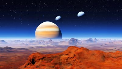 Three moons of Satora