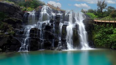 Waterfall in Clear Lake