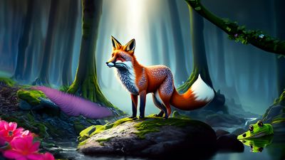 Red Fox and Frog