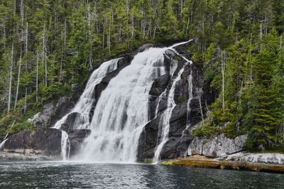 high mountain snow melt..waterfalls everywhere