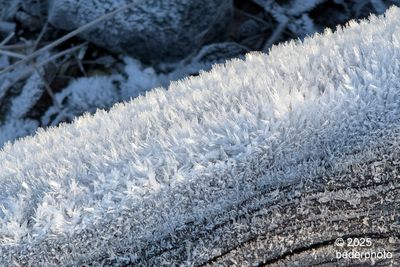 large ( 2 cm) frost crystals