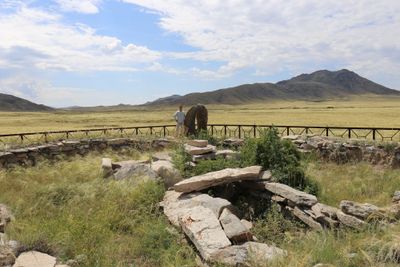 Begazy Bronze Age burial (1200-1000 BCE) in Bugyly mountains