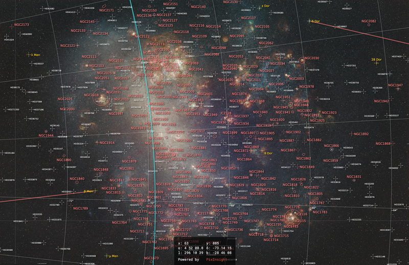 LMC full color (Large Magellanic Cloud) - Objectis Map