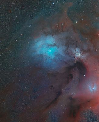 Dusty lanes and hazy mist in Rho Ophiuchi - a non-standard view