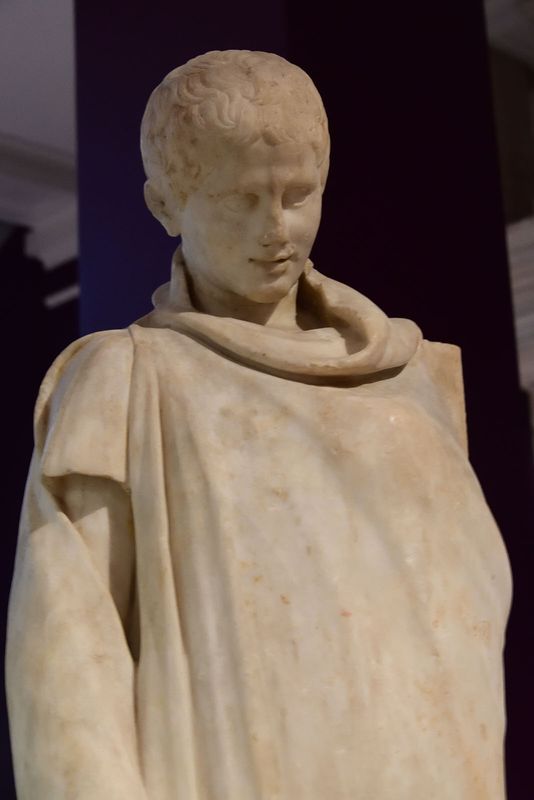 Istanbul Archaeology Museum Statue of a young wrestler 1st C BCE - 1st C CE Tralles 4296.jpg