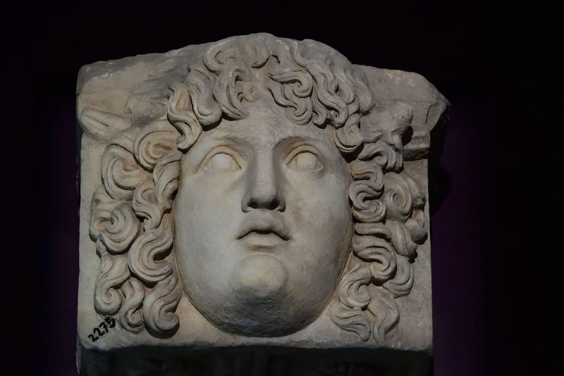 Istanbul Archaeology Museum Console with Montaurus Roman Period Aphrodisias 3672.jpg
