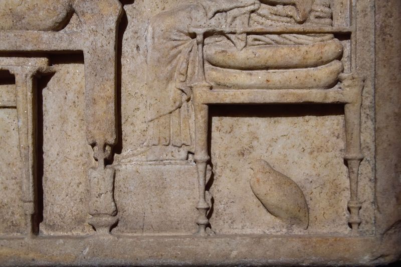 Istanbul Archaeology Museum Funerary relief with symposium scene, Marble, 470-460 BCE Thasos (Greece) 4262.jpg
